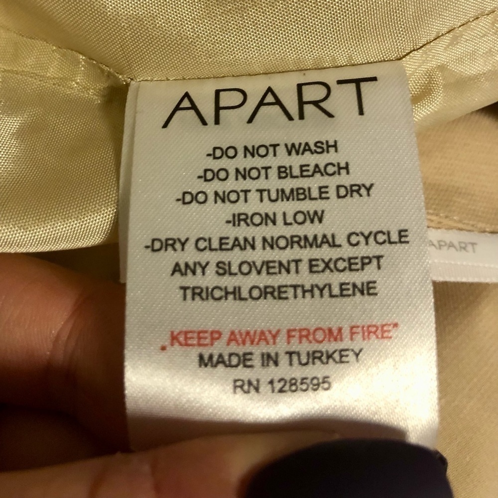 Apart Tan Pencil Skirt Size 4 - Picture 8 of 11